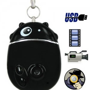 4GB Lovely Mini Hidden Camera with Time Synchronization Function - Black